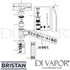 Bristan Jute Bidet Mixer Pop-Up Waste Spares